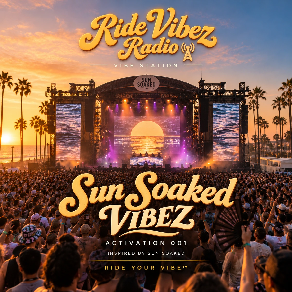SUN SOAKED VIBEZ station artwork